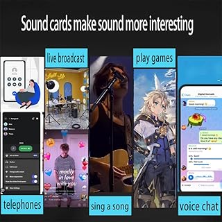 DIANMO Game Voice Changer, Audio Mixer, i9Live Sound Card kit (Including Headphones and 2 converters), Suitable for PS4/PS5/Xbox One/PC/Phone/Laptops., ferrous