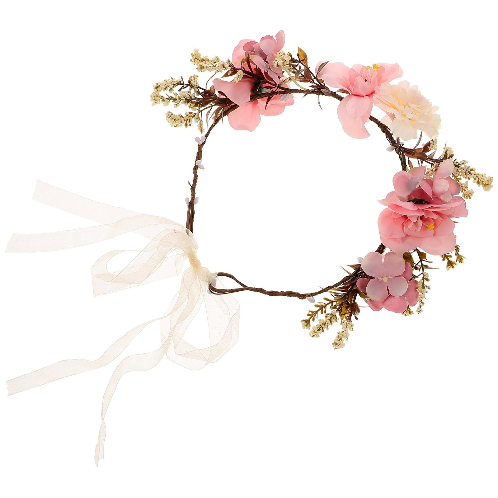 Serrage et Mariage en Tissu, Accessoire Tête Fleur Pourpre Plage