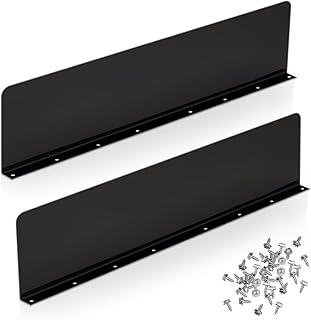 2 Pcs Gutter Valley Splash Guards Downspout Diverter Roof Rain Diverter Roofing Gutter Guards with 20 Screws Gutters for House Residential Flat Shingle Roofs Corner (Black,Straight Style)