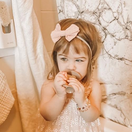 Miniatura 2 de Ali+Oli Cepillo de dientes para bebé (pardo), cepillo de dientes de silicona suave para niños de 6 a 18 meses, cuidado bucal del bebé, limpieza de