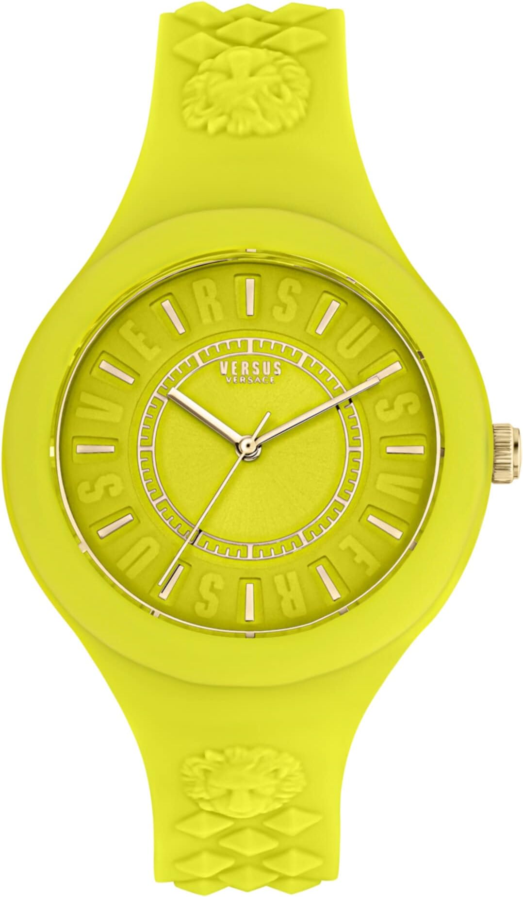 Versus VersaceWomens Fire Island Fashion Watch. Adjustable and Sporty Silicone Strap. Includes Travel Gift Pouch.