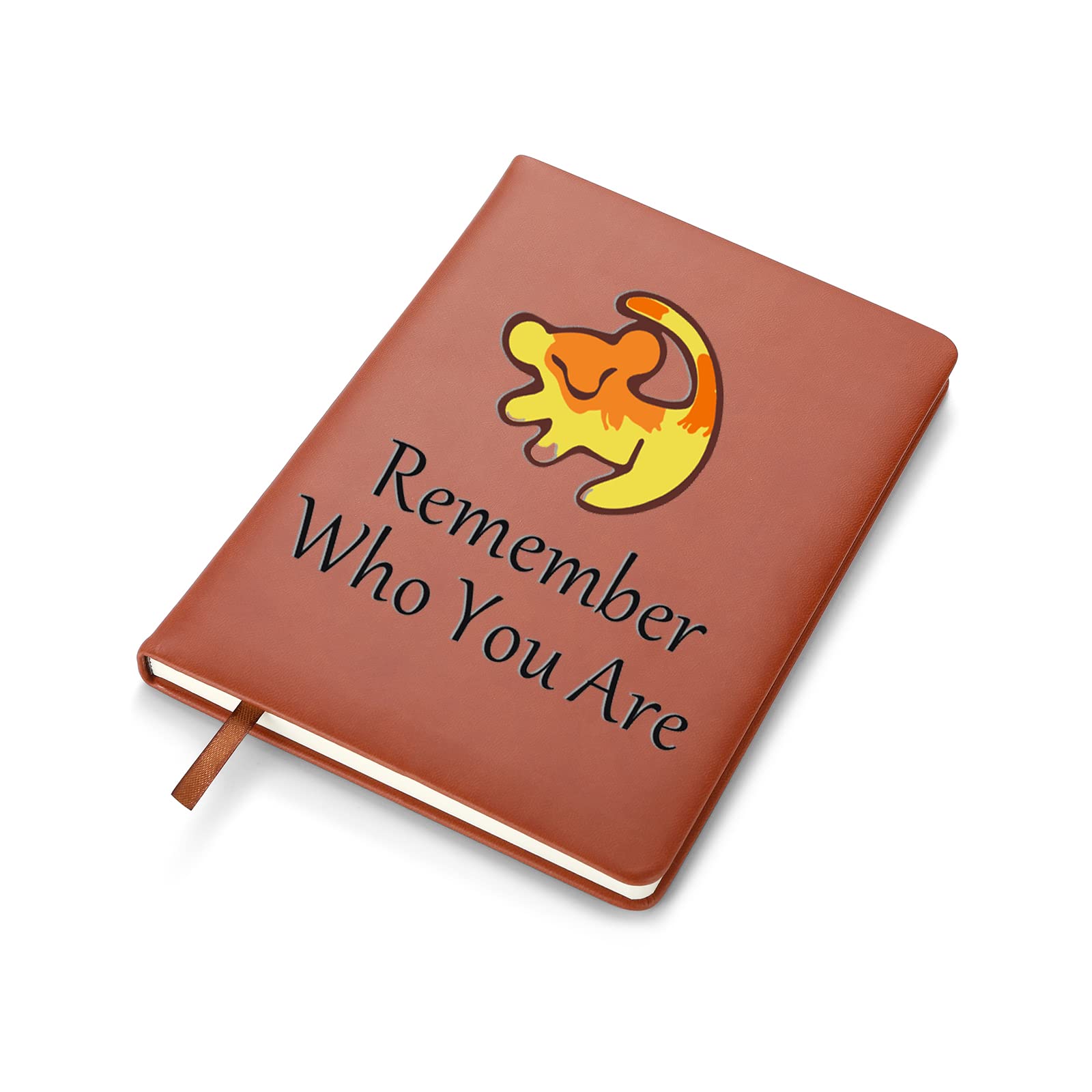 RSRXEDLRSRXEDL Remember Who You Are Notebook Lion Inspire Gift Movie Quote Leather Notebook Animal Kingdom Gift Inspiration Notebook (Lion)