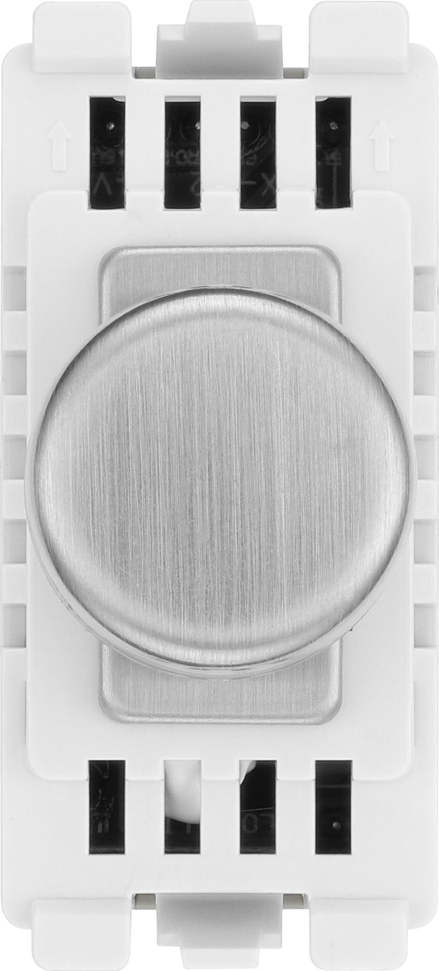British General RBSDLT Nexus Grid Brushed Steel 2 Way 150W Trailing Edge Dimmer Module