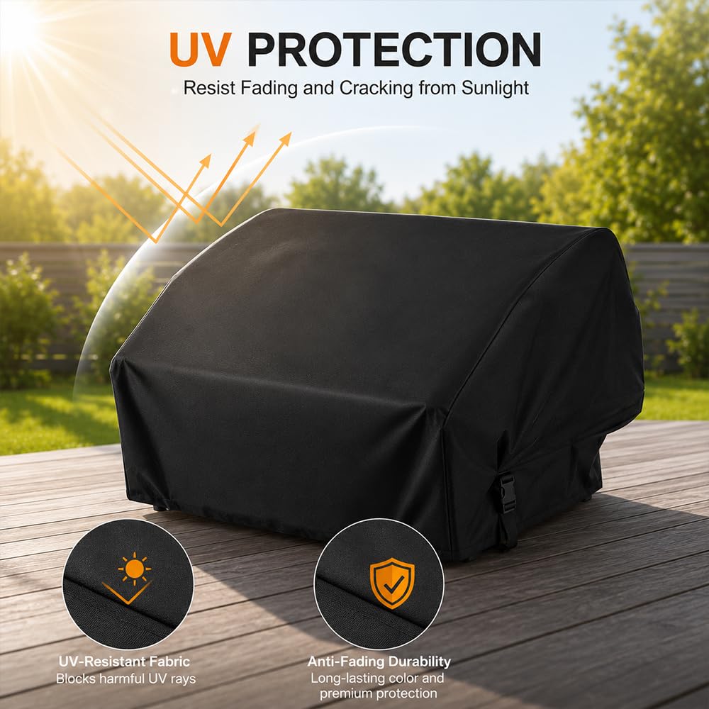 Cubierta Barbacoa para Grandhall Elite G5 Built-In 2018–2026, Protector Barbacoa Resistente Intemperie Antipolvo Cubierta Superior Integrada
