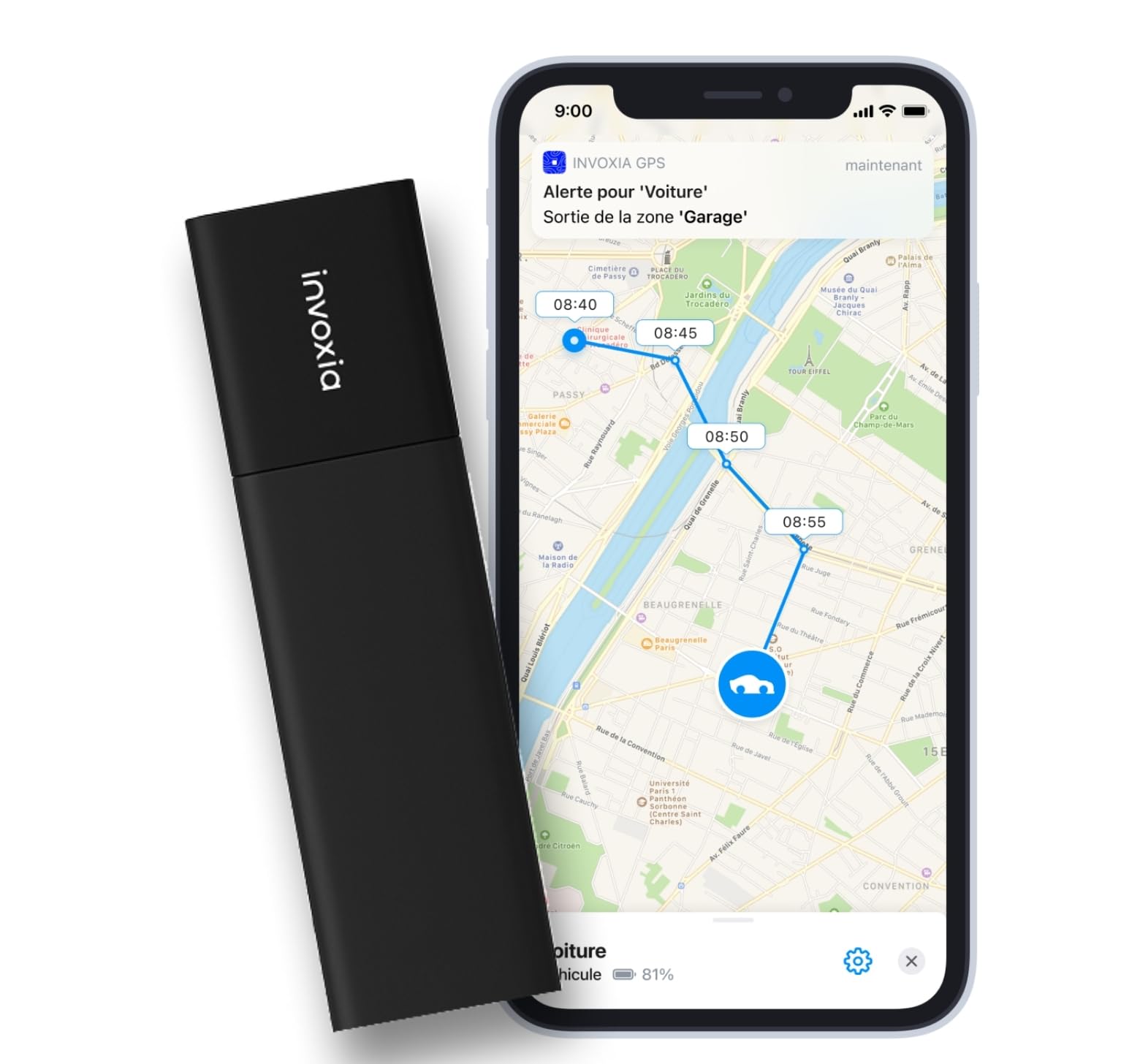 Invoxia Classic GPS-Tracker 2026 - Waterdicht, Verbeterde GPS-Nauwkeurigheid, USB-C Opladen - 1 Jaar Netwerkabonnement Inbegrepen - Live Locatie, Diefstal- en Bewegingsmeldingen - Voor Auto's, Motoren Invoxia Classic GPS-Tracker 2026 - Waterdicht, Verbeterde GPS-Nauwkeurigheid, USB-C Opladen - 1 Jaar Netwerkabonnement Inbegrepen - Live Locatie, Diefstal- en Bewegingsmeldingen - Voor Auto's, Motoren