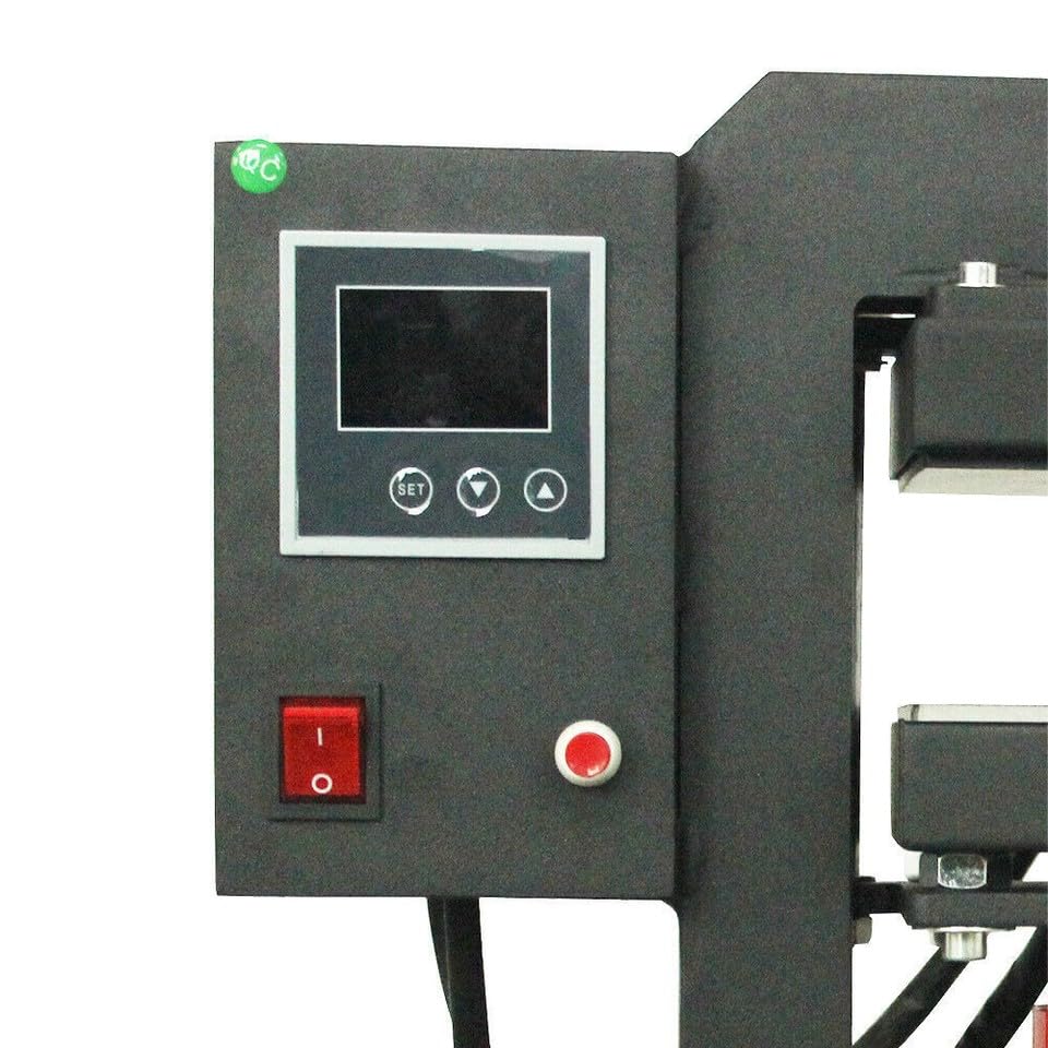 Prensa térmica hidráulica manual 900W con placas 12x12cm miniatura 4