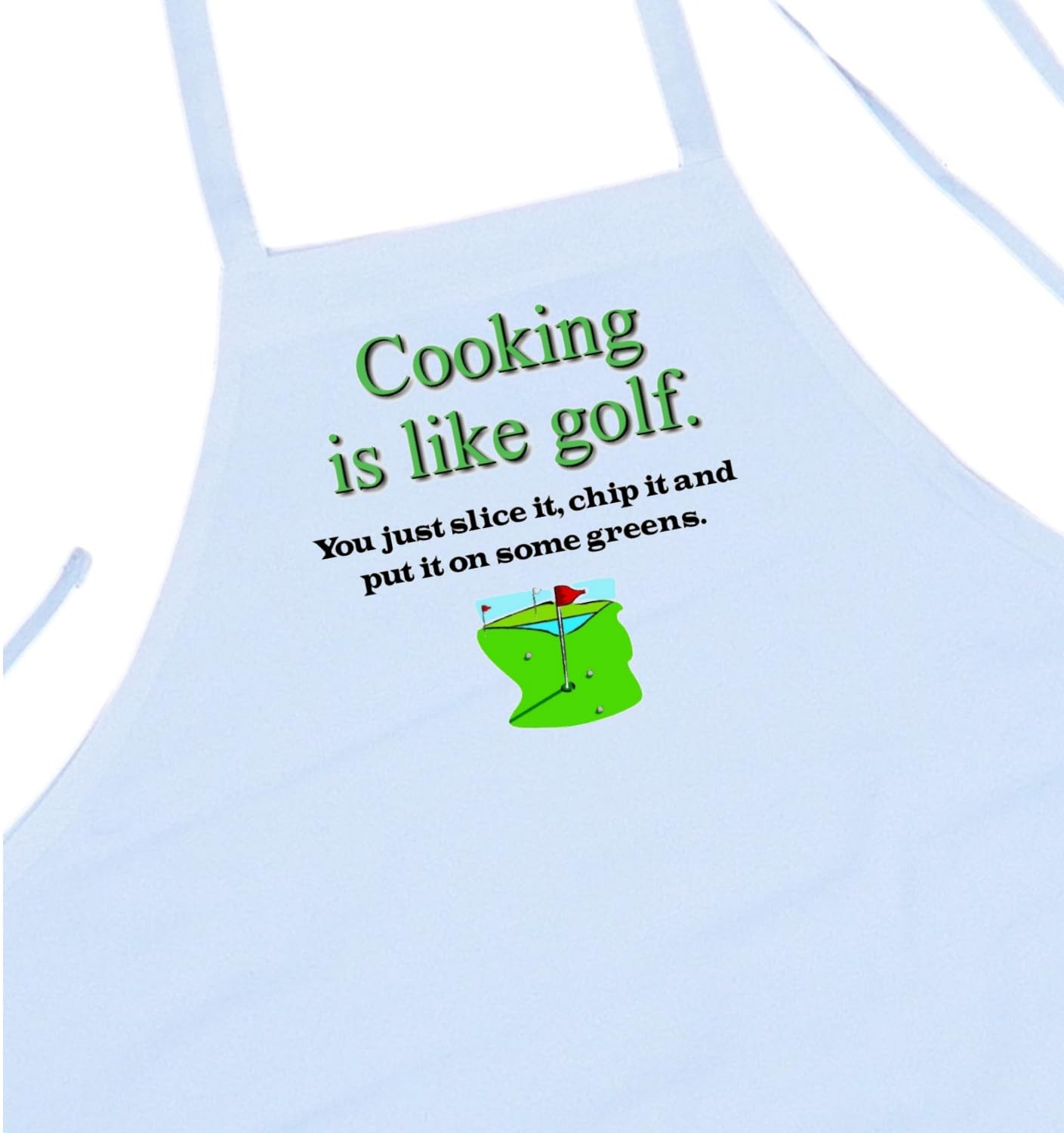 Cocinar es como Golf divertido delantal para golfistas