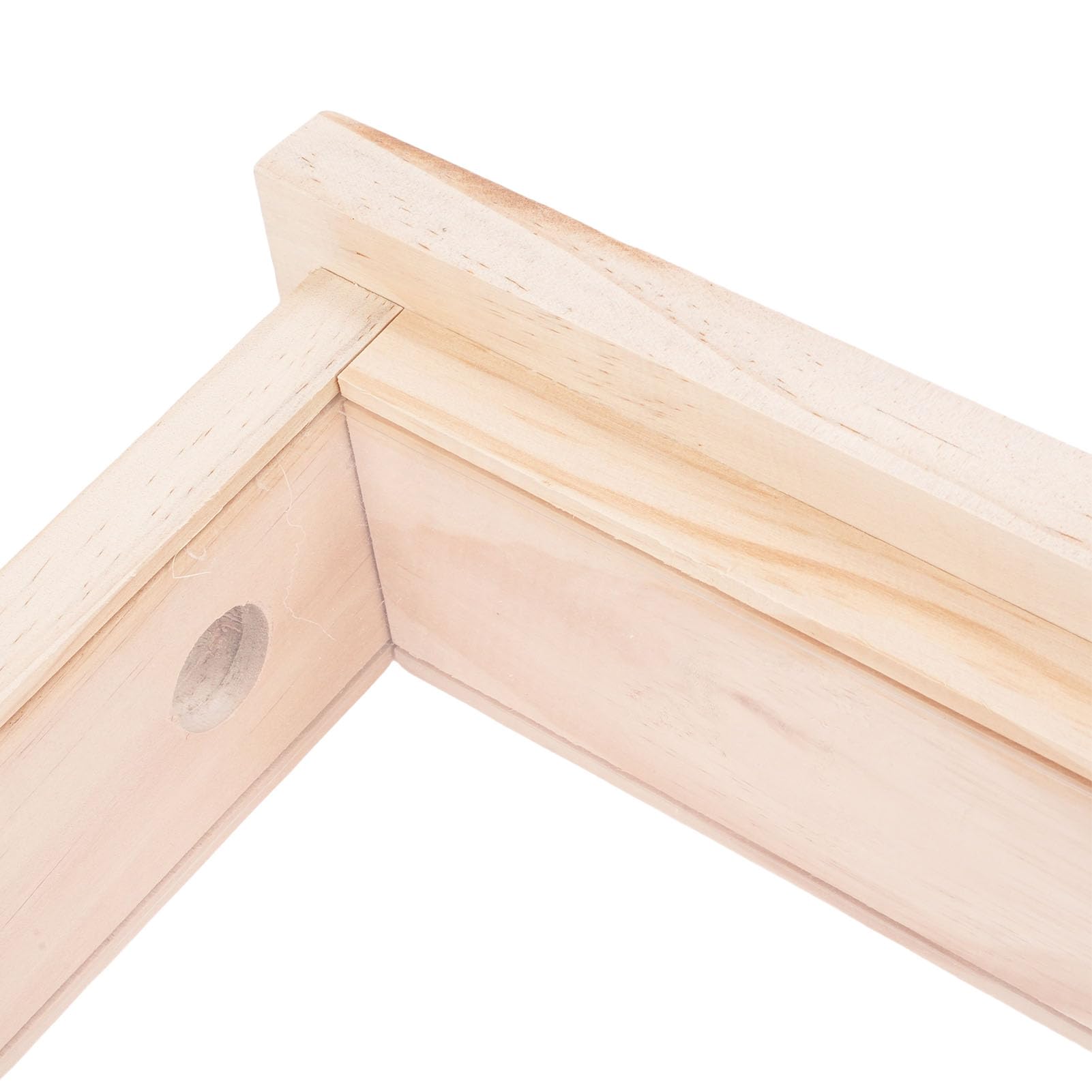 Naroote Caja de Observación de Cría de Abejas, Caja de Abejas con Tablero Acrílico de Doble Cara, Suministros de Apicultura con Rejillas de Ventilación, Ideal para Demostraciones Educativas de