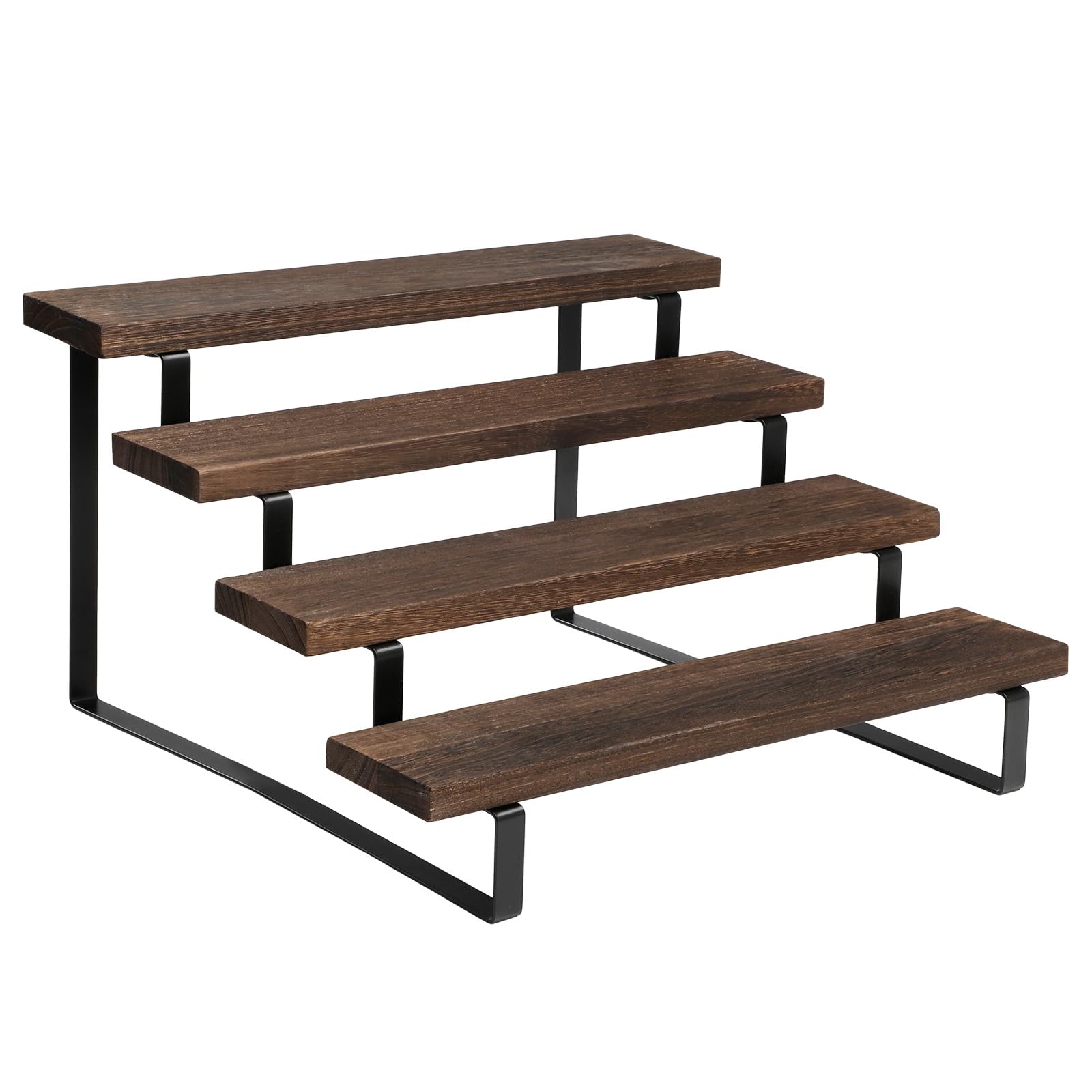 Amazon.com: Wooden Display Riser Stand 4-Tier Spice Rack Perfume ...