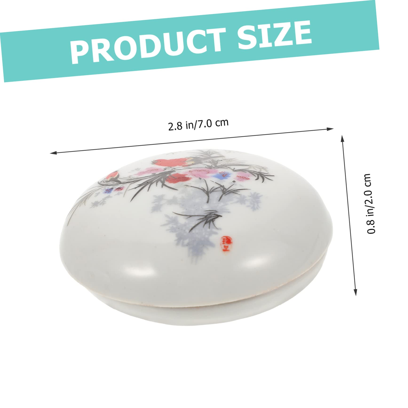 STOBOK 4pezzi Tampone per Calligrafia Ceramica da Stile Cinese Multiuso e Riutilizzabile per Artisti e Studenti