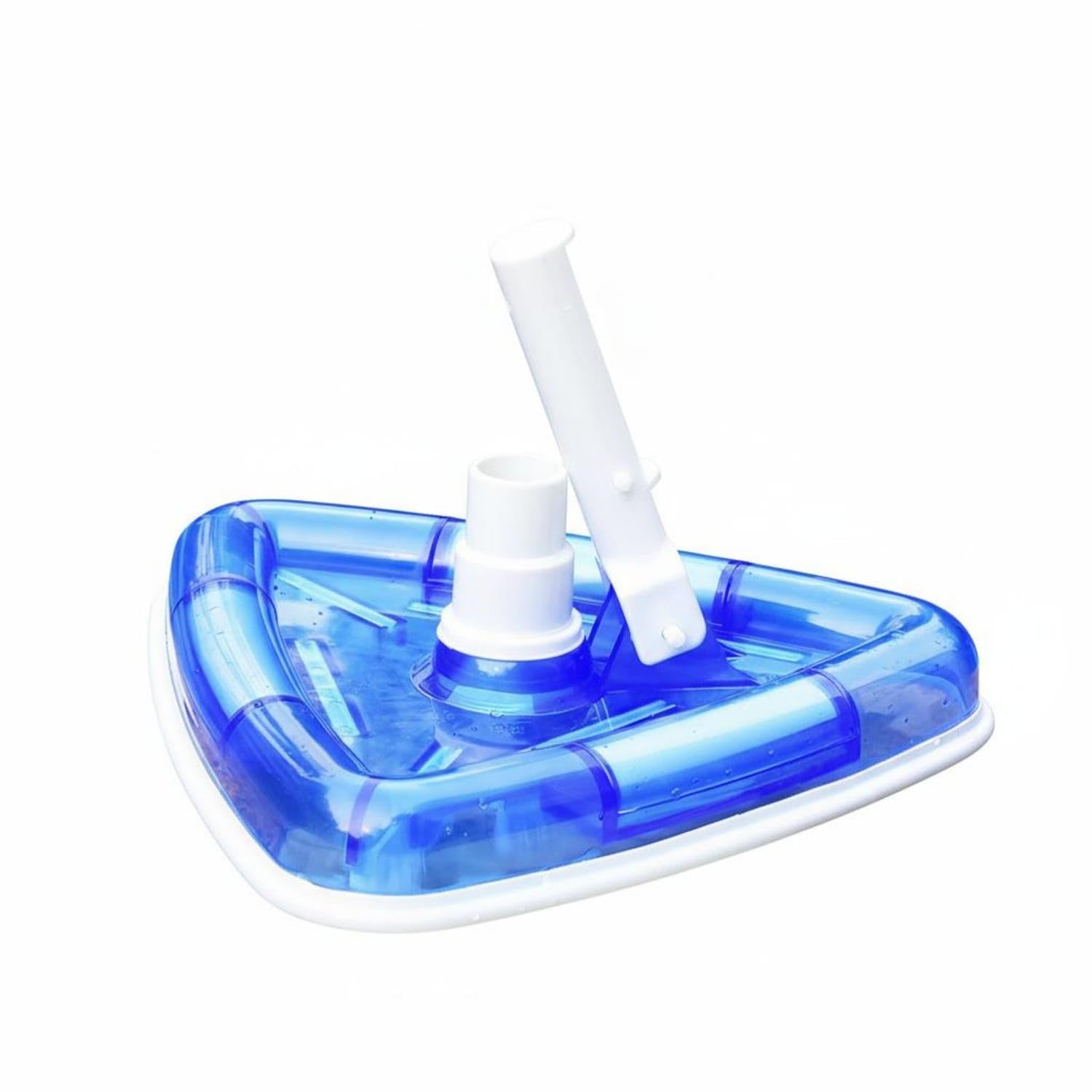 bnf® bottom brushes triangular pool suction head easy quick-connect connection underwater cleaner for in-ground pools, transparent