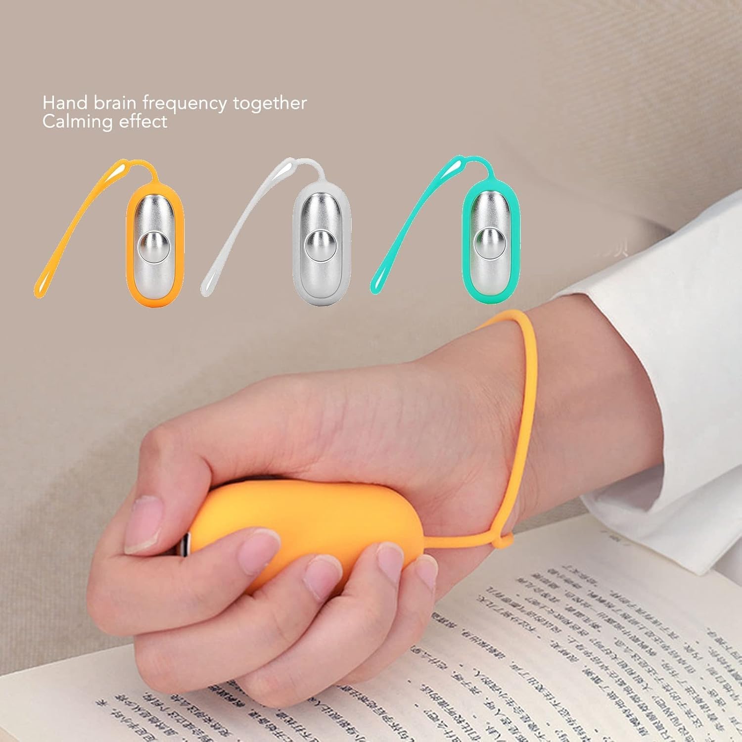Dispositif d'aide au Sommeil Dispositif de Sommeil à Pulsation Tenu dans la Main Soulager la Force Réglable de Stress pour l'insomnie à la Maison (Orange)