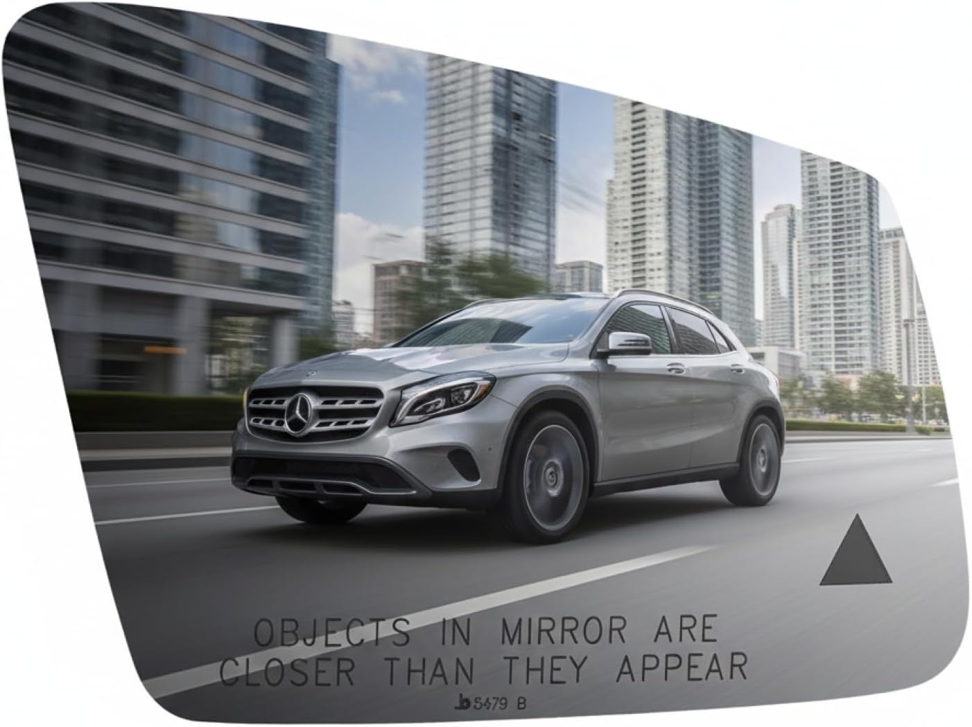 Burco 5479B Convex Passenger Side View Non-Heated Mirror Glass with Blind Spot, OEM# 2048103221/2468101221/2128101421, Fits Mercedes-Benz S-/E-/C-/B-Class, CL-/CLS-/CLA-/GLA-Class Heated Mirrors