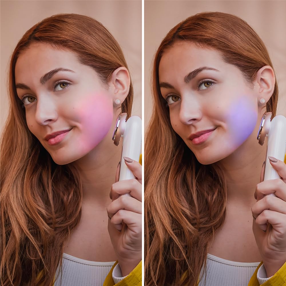Cecotec Massaggiatore viso FaceCare LightSonic, 3 Modalità, Tecnologia Ionica, Tecnologia di Elettrostimolazione EMS, 5 Livelli di Intensità, Schermo LCD, Autonomia di 60 minuti