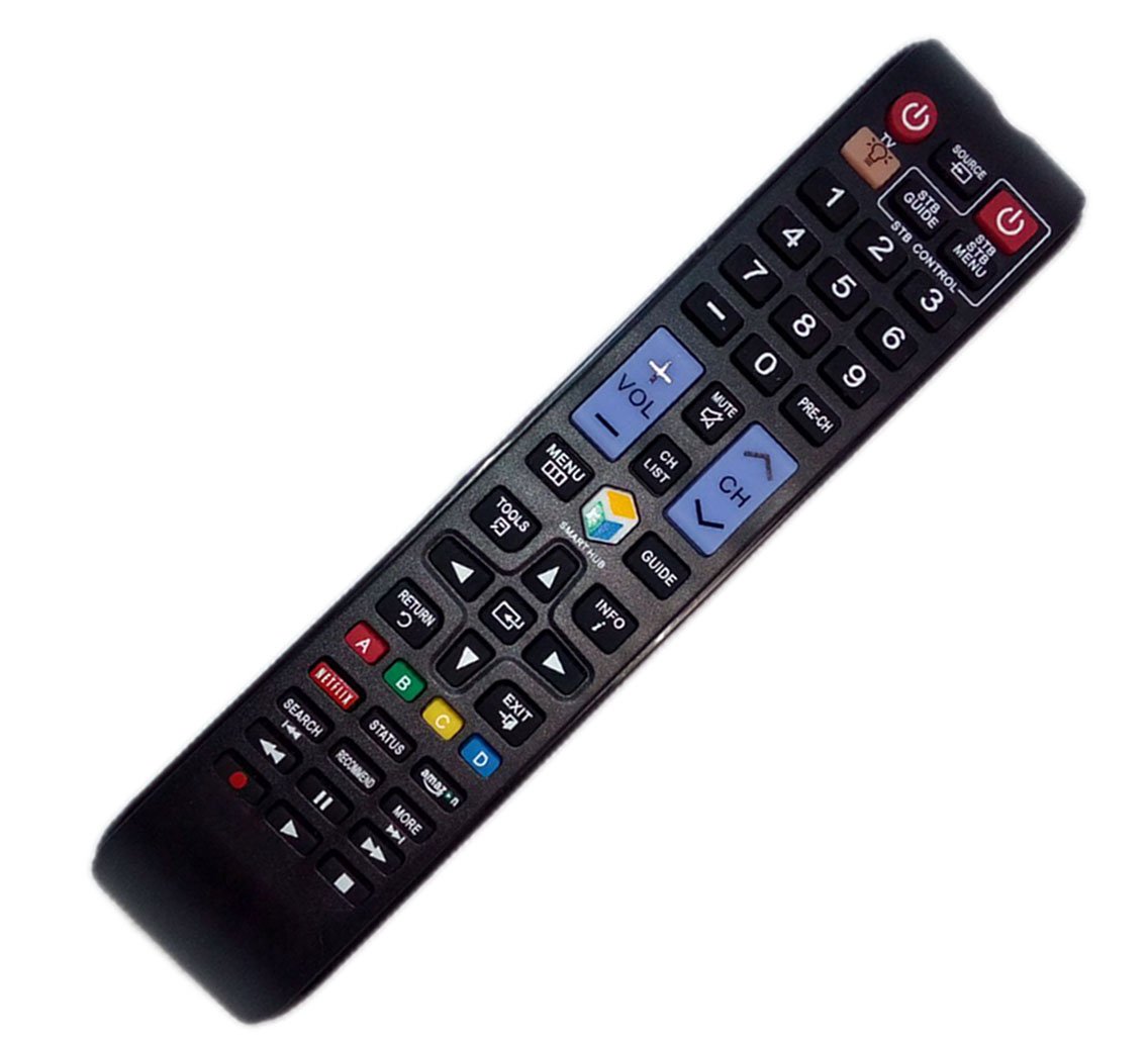 Replaced Remote Control Compatible for Samsung PN64F8500AFXZA UN40F6300 UN46F6300AFXZA UN65F9000AF UN60F6300AFXZA TV