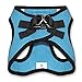 Best Pet Supplies - All Weather Mesh / Plush, Reflective, No Pull Harness for Small, Medium Dogs, Cats - Secure with Hook & Loop Fastener, Buckle, Double D-Rings - Baby Blue/Black Trim, S