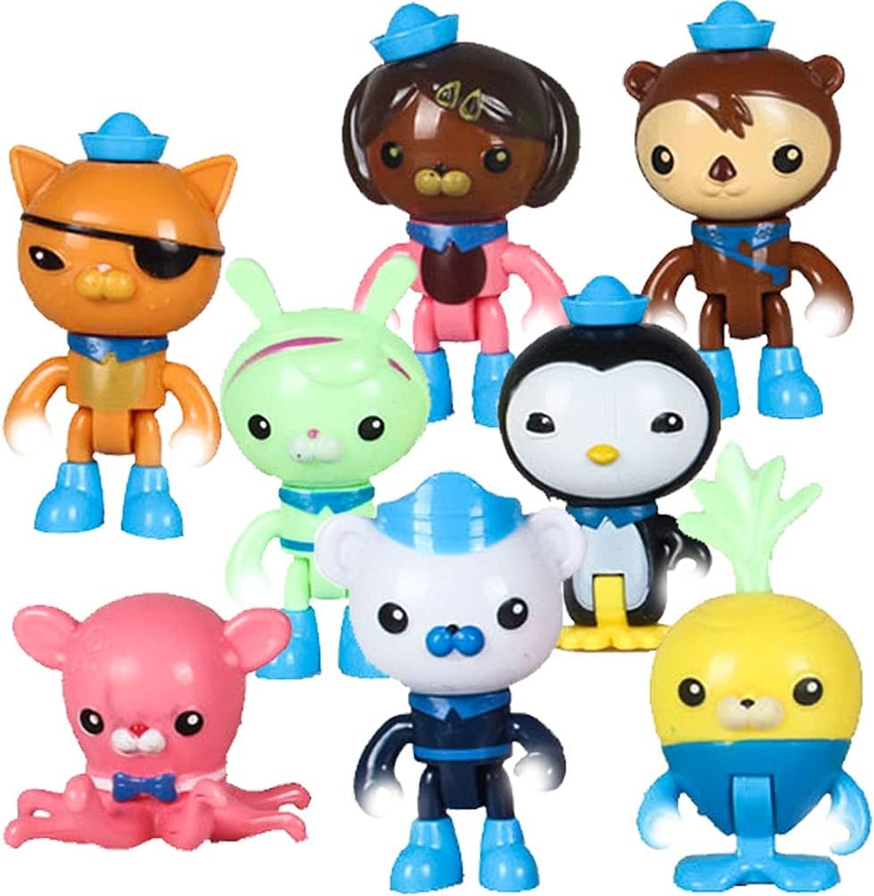 New Octonauts Octopod Anime Figures Building Blocks Seabed Cartoon Octopus Figures Model Sets Bricks Octo-Pod Kids Toys