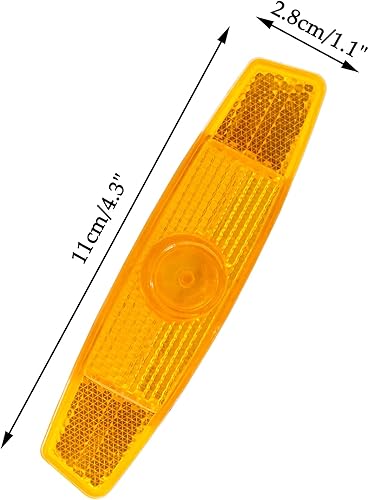 Miniatura 5 de Advertencia de seguridad nocturna de bicicleta, reflectores de bicicleta, luces de radios de carretera