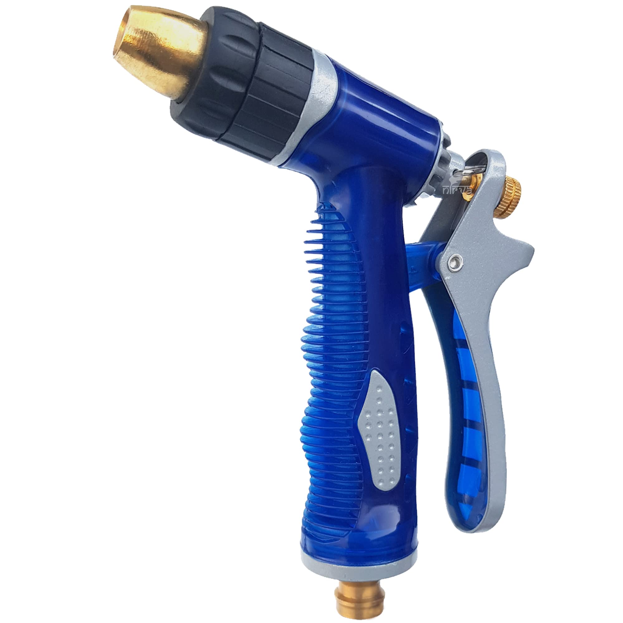 NIRVA WITH DEVICE OF WOMEN PICTURE Garden Hose Nozzle Heavy Duty Metal Spray Gun Sprayer Brass for Car Washing,Plants Watering,Pets Shower,Floor Cleaning (Blue) (B07MR5HJFW) Amazon Price History, Amazon Price Tracker
