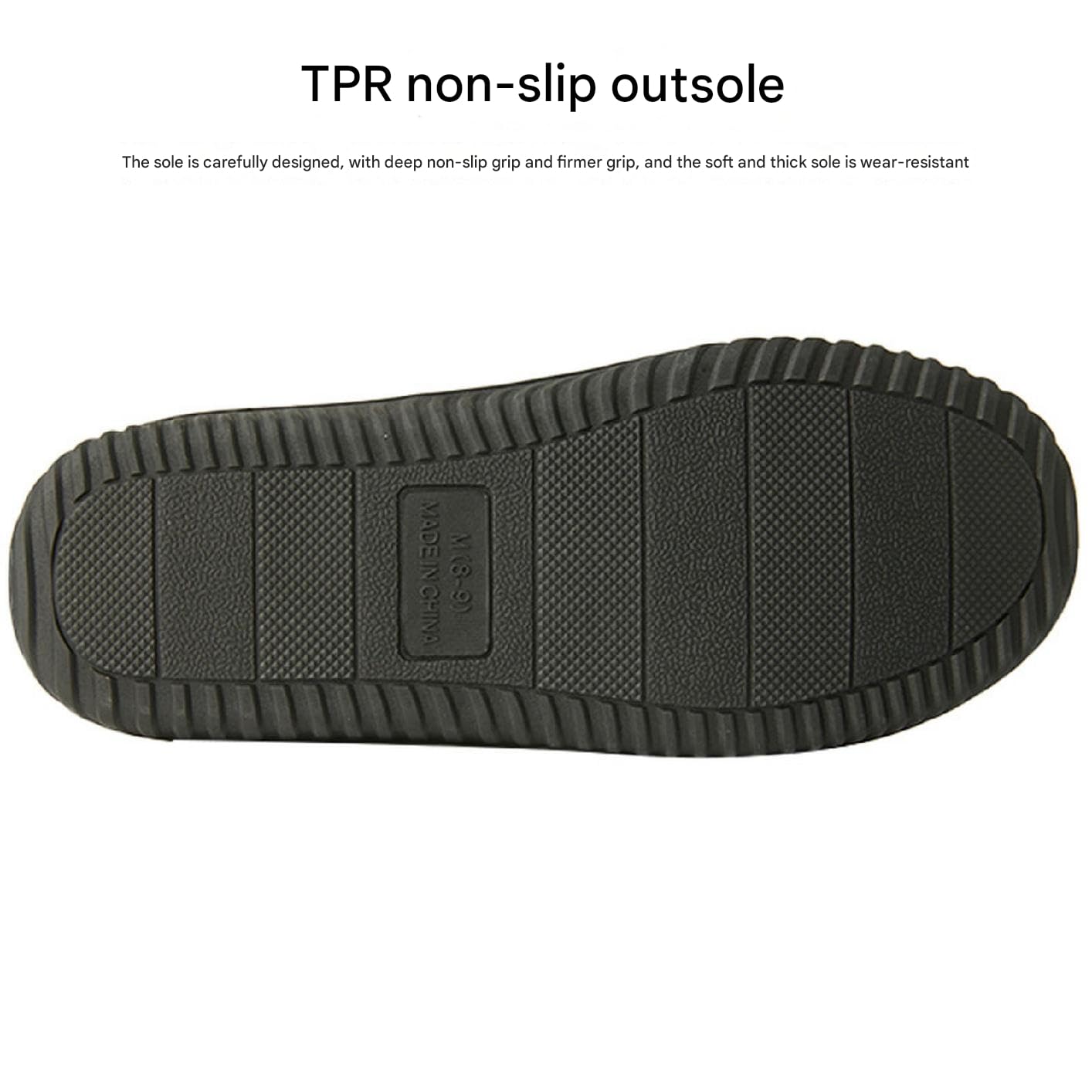 Pantofole Donna Pantofole di Cotone di Grandi Dimensioni da Uomo Autunno E Inverno Calde Pantofole Traspirabili-nero-44-45