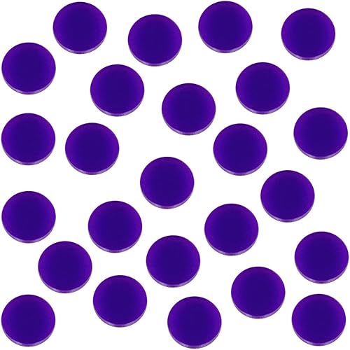 Miniatura 9 de LITKO Fichas de juego de 0.709 in  Marcador de posición  Fichas de puntuación  Fichas de conteo  Juego de 25 (azul)