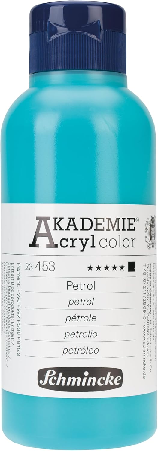 Schmincke - Akademie® Acrylic Colour, Titanbuff Light, 250 ml, 23219027, Fine Artist Acrylic Paint, Brilliant, Highly Lightfast and Cadmium-Free, for Acrylic Painting, Mixed Media