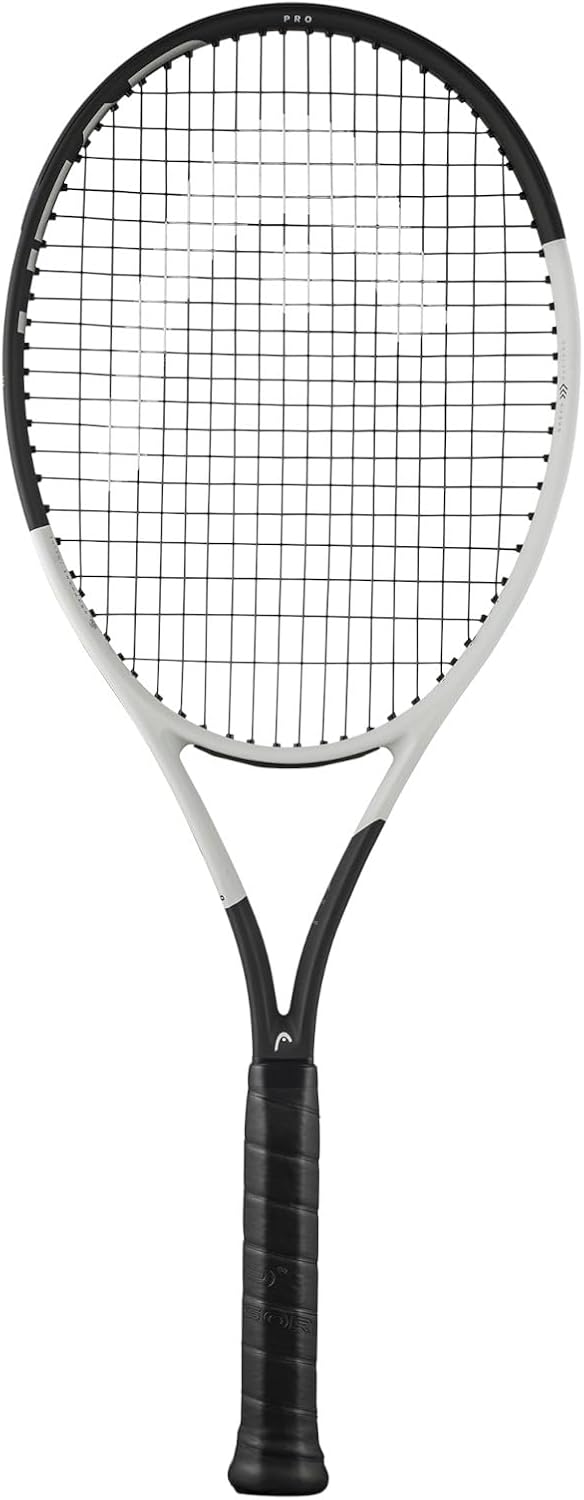 HEAD Auxetic 2.0 Speed Pro Tennis Racquet - Strung Mid Tension with Velocity 16 Gauge (4 3/8" Grip)
