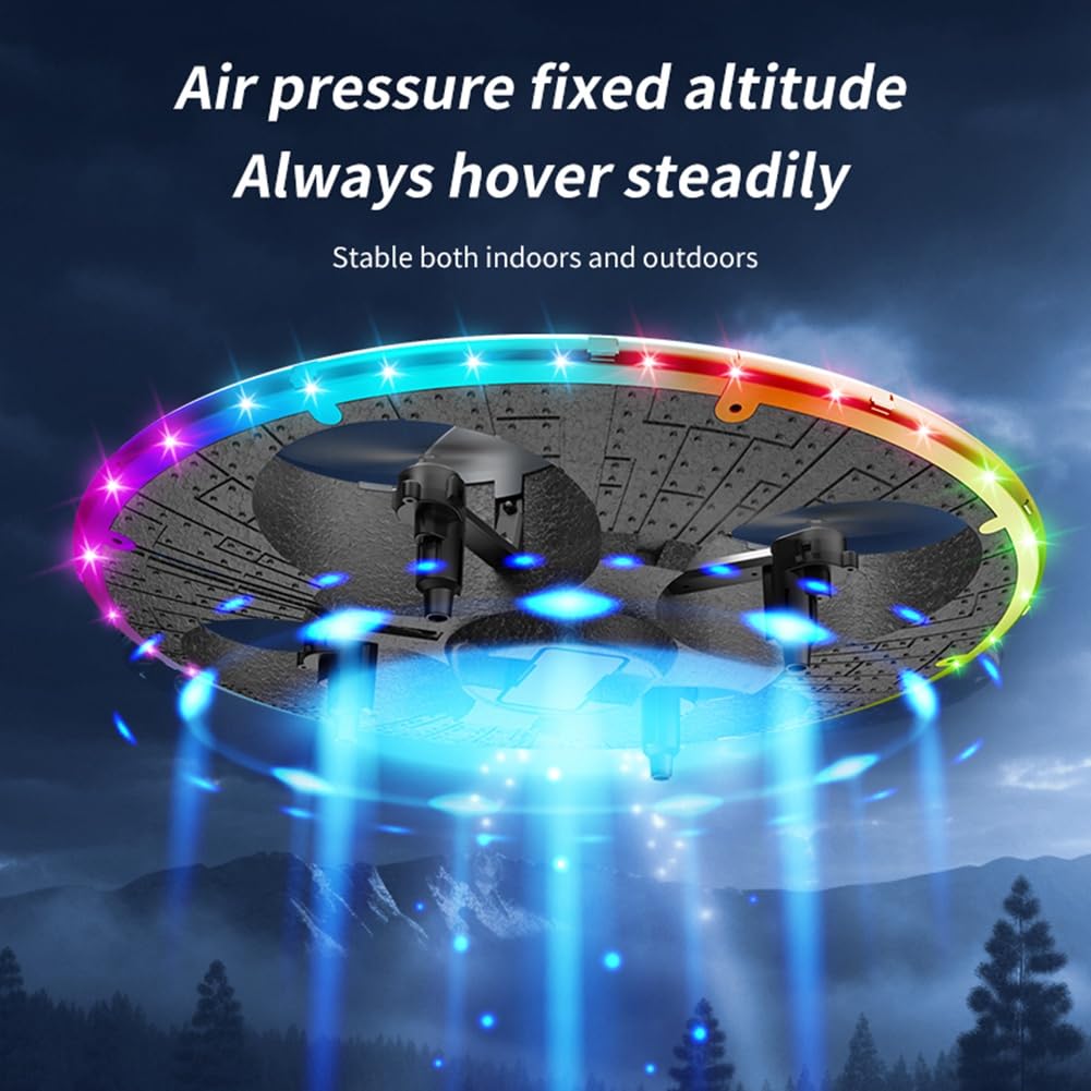 Mini UFO FPV Drones Cámara HD Control Remoto Evitación de Obstáculos Dron Quadcopter RC Avión Avión Juguetes para Niños,B