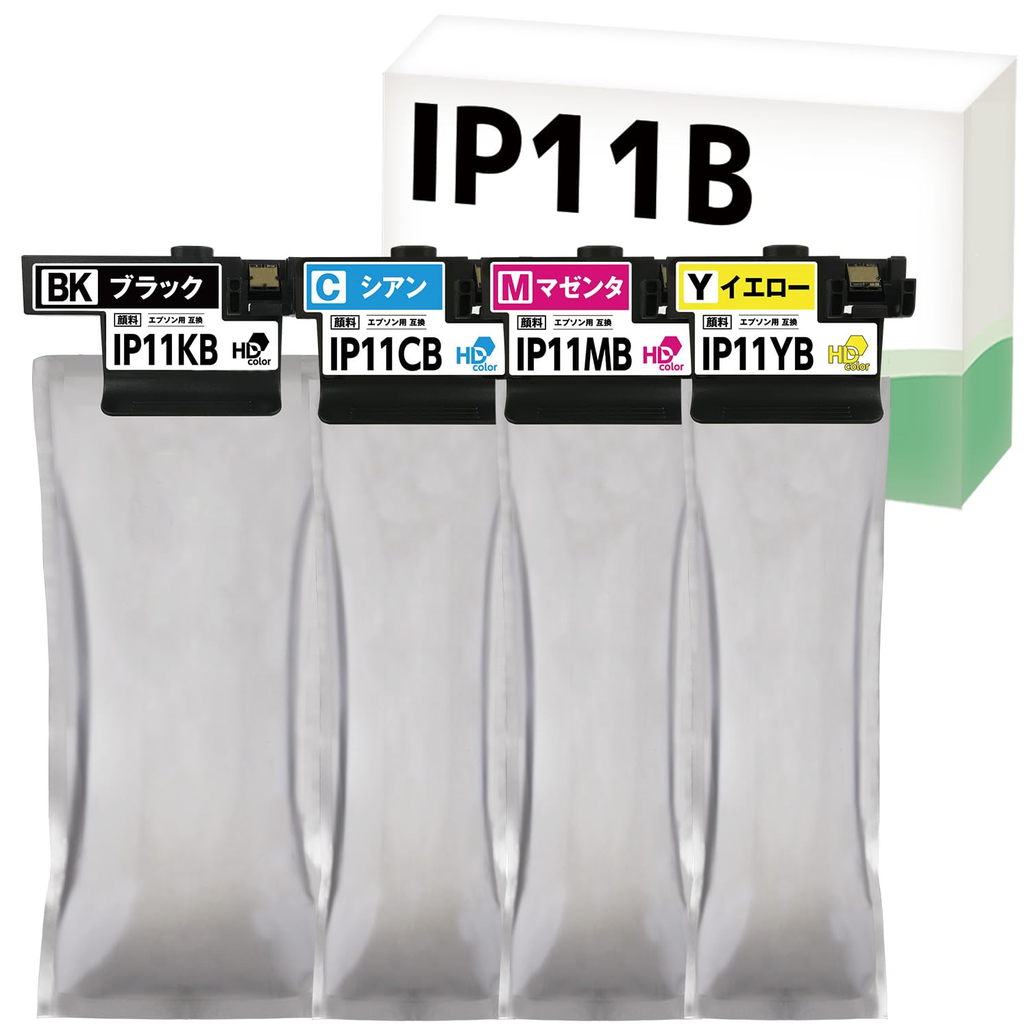 Amazon.co.jp: エプソン 用 互換 IP11B 大容量 4色セット 顔料インク