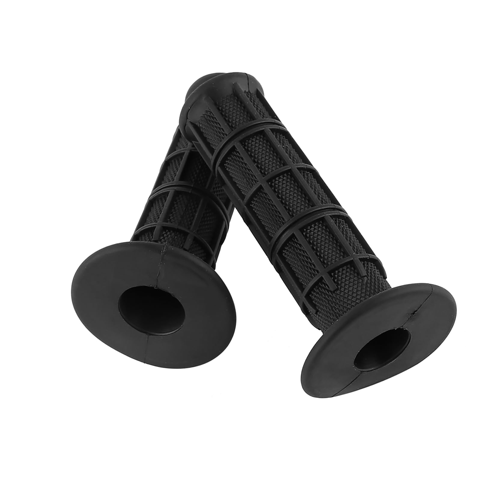 Puños de manillar de motocicleta, 22 mm 7/8 "Puños de mano de motocicleta antideslizantes universales Puños de manillar de motocicleta de goma, 1 par