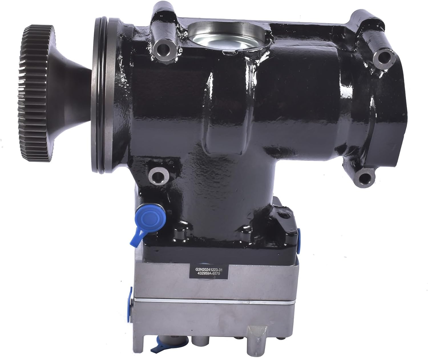 Air Brake Compressor with Gear Compatible with PACCAR MX13 Replacement for OE 2139800 2121411 9122180000 9122180020