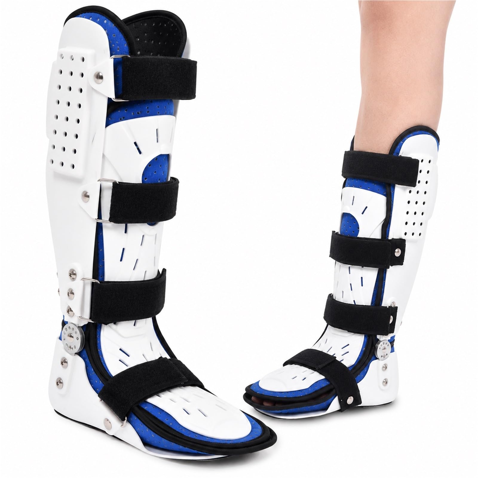 Plantarfasziitis Nachtschiene Fußheberentlastung Sprunggelenkbandage AFO Orthese für Achillessehnenentzündung Fußgelenk Bandage Stütze bei Verletzungen Schmerzen(Links,L)