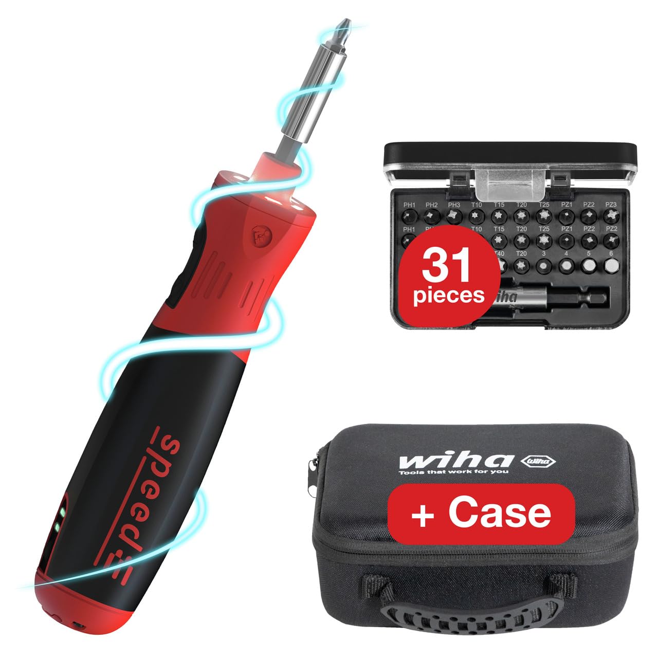 Wiha elektrischer Schraubendreher speedE PocketDrive 31-tlg