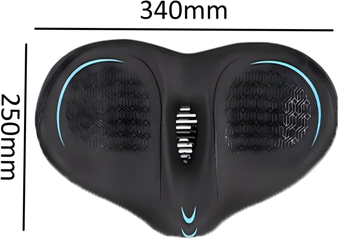 Oversized Comfortable Saddles Noseless Bike Seat Cushions Large for Men Women Waterproofed Large