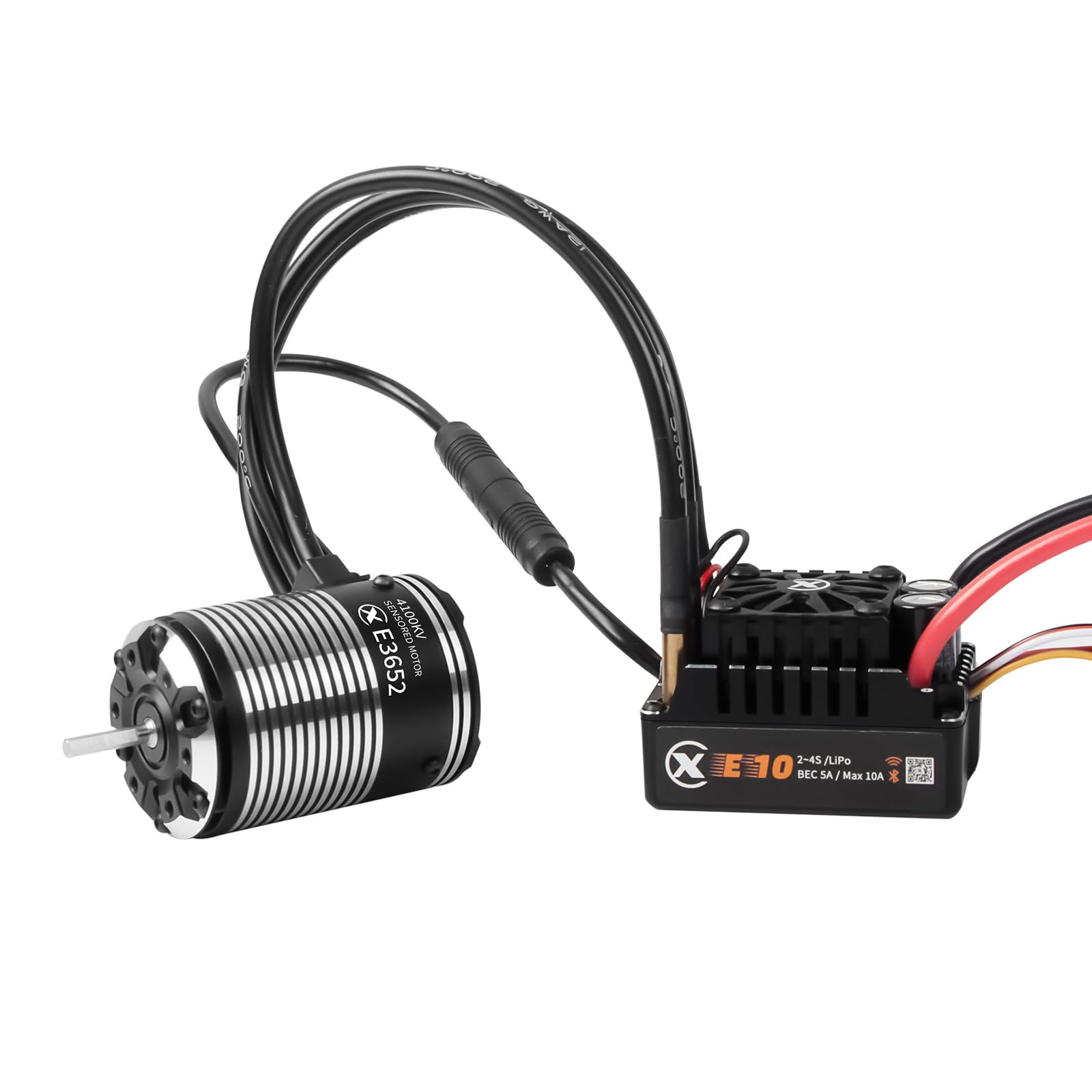 XC E10 2-4S Capteur Brushless ESC et E3652 3S 4100KV Moteur Combo pour 1/10
