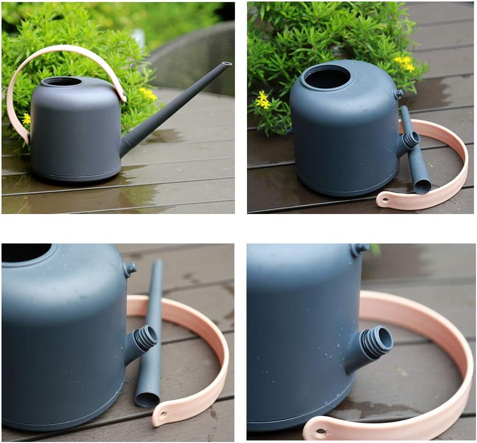 XIZONLIN Plant Watering Spray Can Plastic Watering Can Long Spout Watering Can, 1.7 litres, Ocean Blue