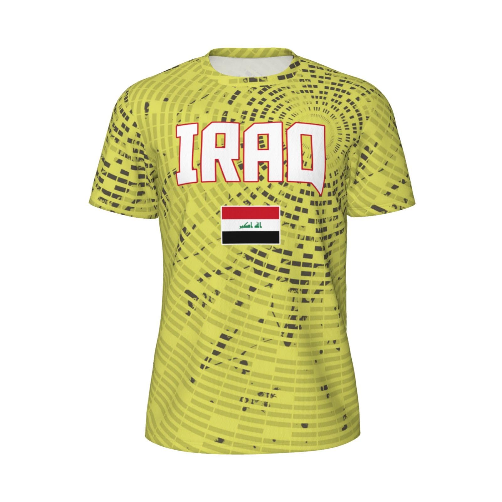 DABOYOZHZH Iraq Flag Cool Iraqans (117) Sports Jersey Mesh T-Shirt 3D Print for Running Cycling Soccer Tennis Fitness Climbing Shirts