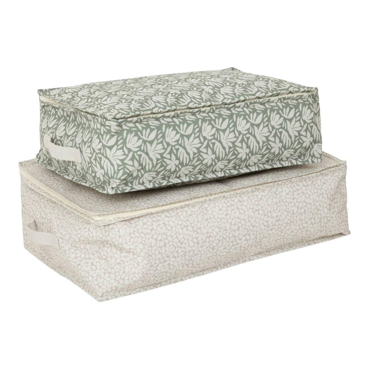 5 five simply smart 5five - Lot de 2 Housses de Rangement imprimées florea