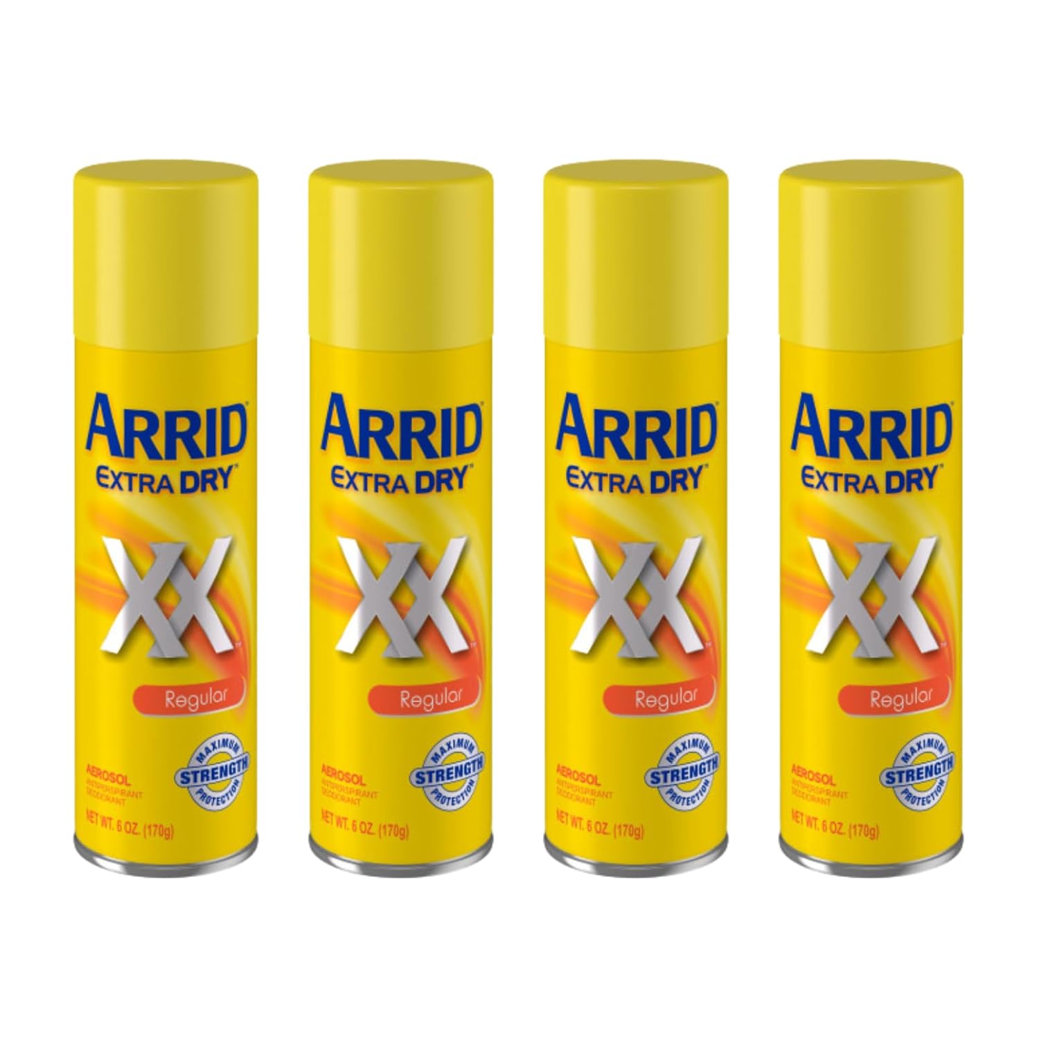 Arrid Extra Dry Anti-Perspirant Deodorant Spray Regular 6 oz (Pack of 4)