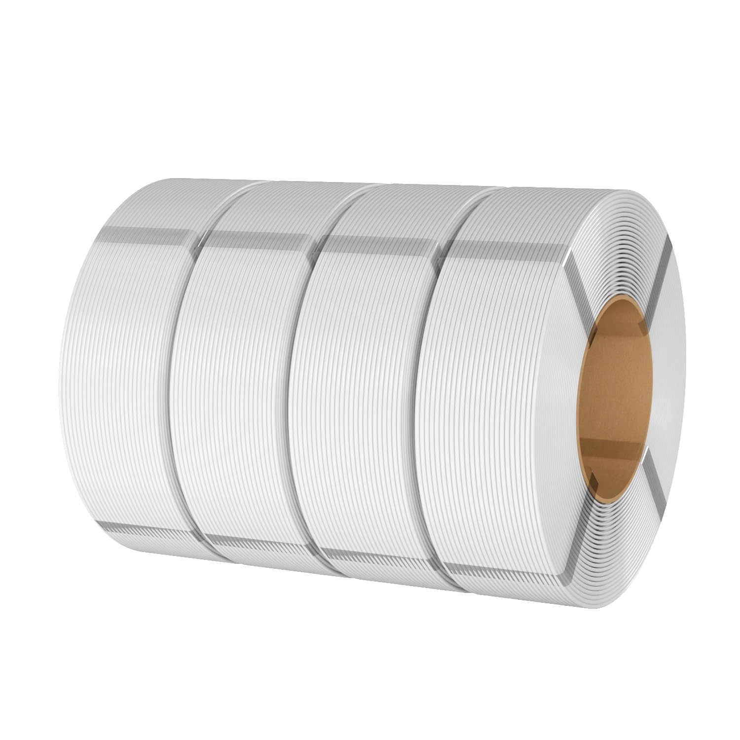 eSUN PLA+ Filamento de Recambio 1,75 mm, Precisión Dimensional +/- 0,03 mm, 1 kg por Bobina, 4 Bobinas para Impresoras 3D,Blanco frío | Filamento ecológico sin bobina, diseñado para eSpool. Reduce los residuos plásticos mientras mantiene la precisión.