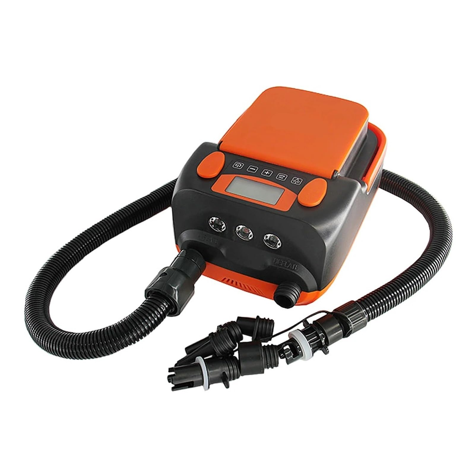 Inflador Electrico, Bomba de aire eléctrica de alta presión de 16 PSI con apagado automático for inflar y desinflar botes inflables.
