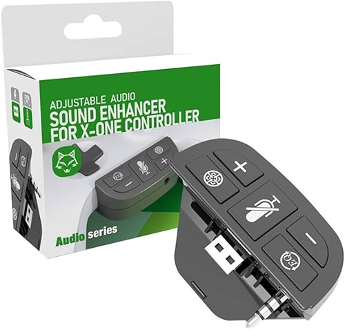 Adaptador de auriculares estéreo para uno, controlador de juego, convertidor de auriculares, potenciador de sonido, ajuste de volumen de equilibrio