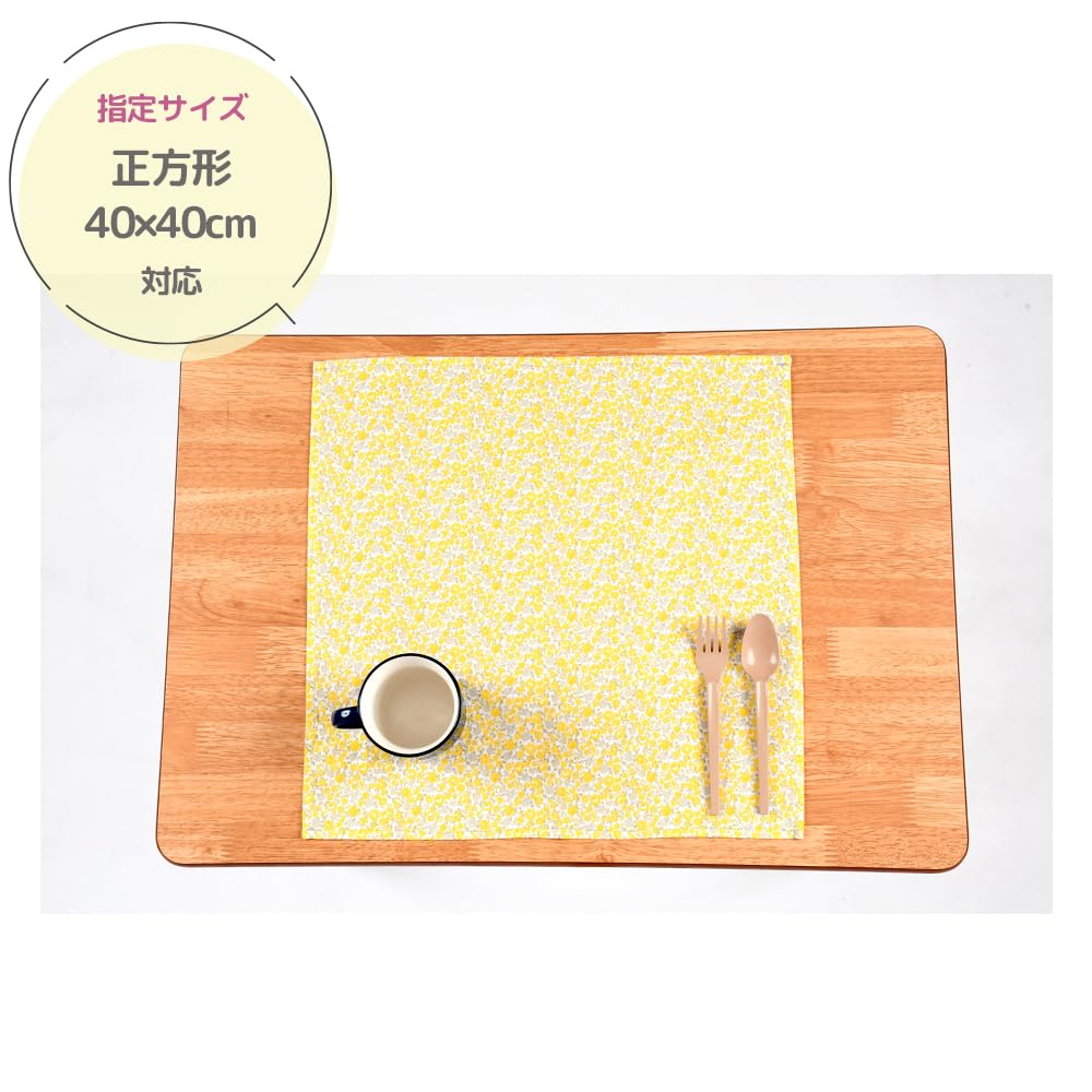 Amazon｜kukka 防汚加工 ランチョンマット 長方形35×25 正方形40×40