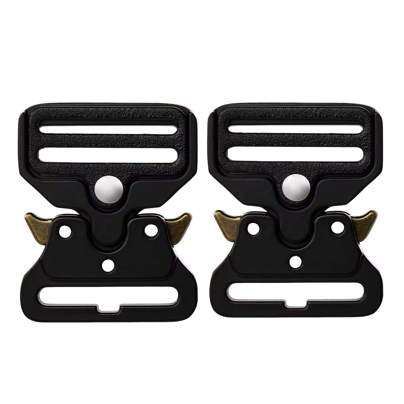 Set di 2 fibbie in metallo per collare per cani | 3 cm di larghezza | fibbia in metallo | fibbia | cintura militare | cintura da uomo | per cinture da 30 mm