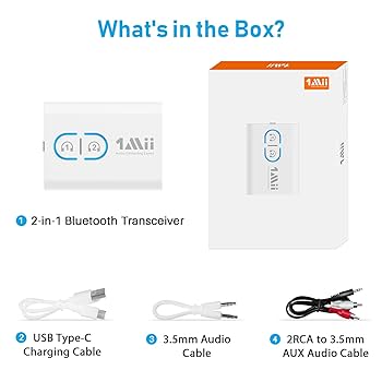 1Mii トランスミッター Amazon.com: 1Mii Bluetooth 5.3 Transmitter Receiver for TV
