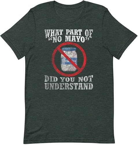 Humorístico Odio Por Mayonesa Juego de palabras Foodie Hilarante amante de la salsa de tomate diciendo hombres, Bosque Jaspeado