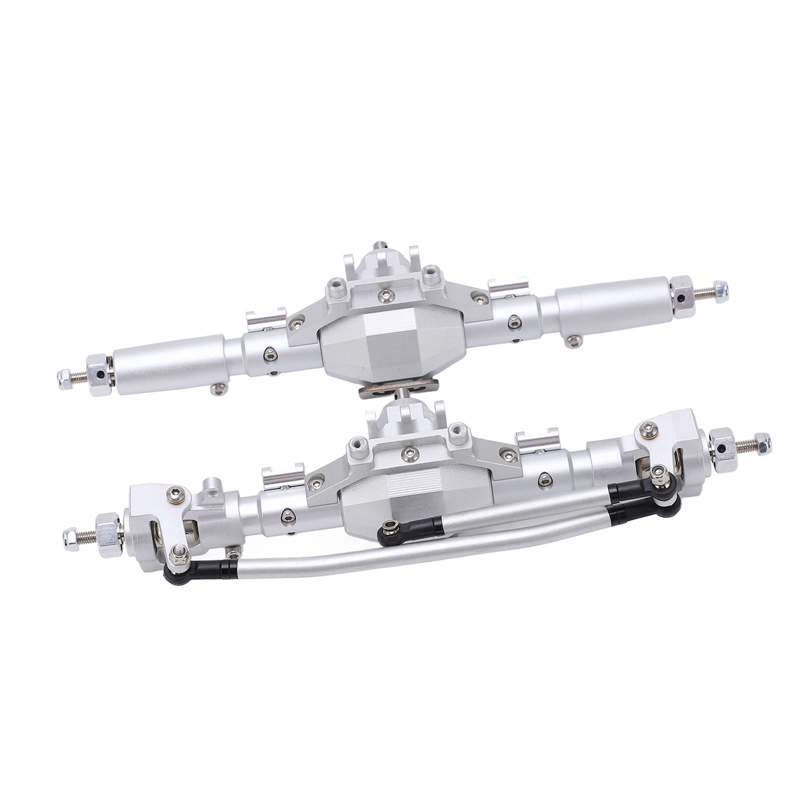 części do modernizacji samochodu RC ze stopu aluminium RC przednia oś tylna ramię napędowe dla Axial SCX10 II 90046 90047 (Silver)