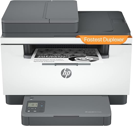 HP Laserjet MFP M233sdw Printer: Print, Copy, Scan Multiple Page with ADF, Fastest Two-Sided Printing, Lightning Print Speed of…