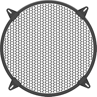 12 inch Speaker Grill-Subwoofer Grille -Steel Speaker Covers Waffle Speaker Woofer Grill Black with 4pcs Grill Clamps and 4pcs Screws (12 inch)