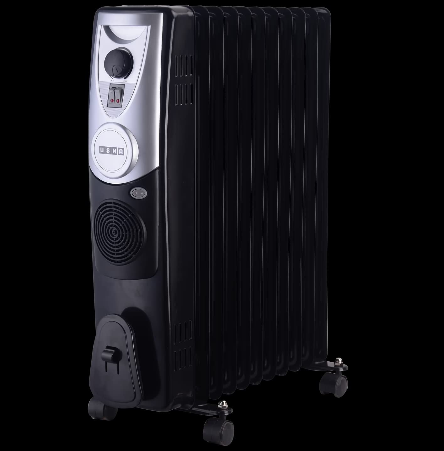 Usha OIL Filed Radiator OFR 4211 F PTC Black